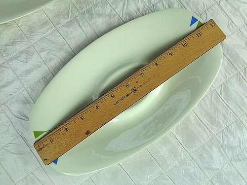 SET OF 2 Impromptu Pyramids by Iroquois Ben Seibel Under Plates 11-3/4" x 6-1/2" - Picture 5 of 7