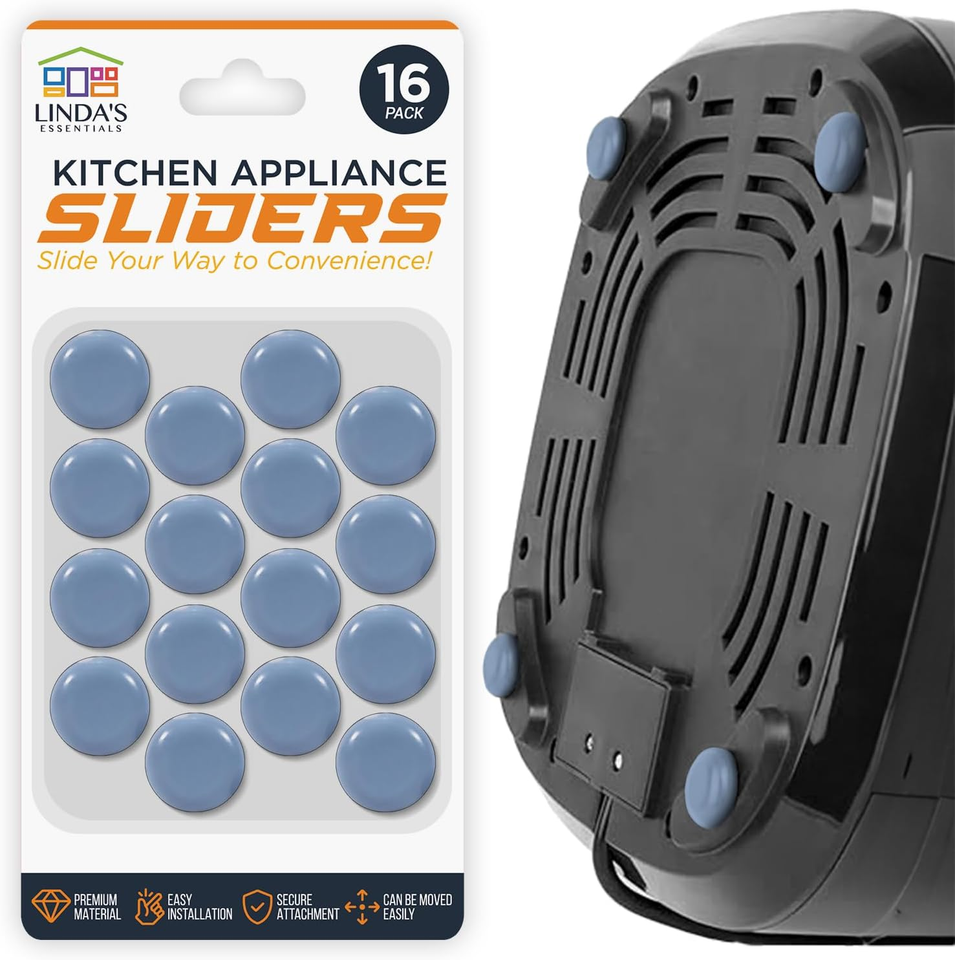 Appliance Sliders for Kitchen Appliances (16 Pack) Small Appliance