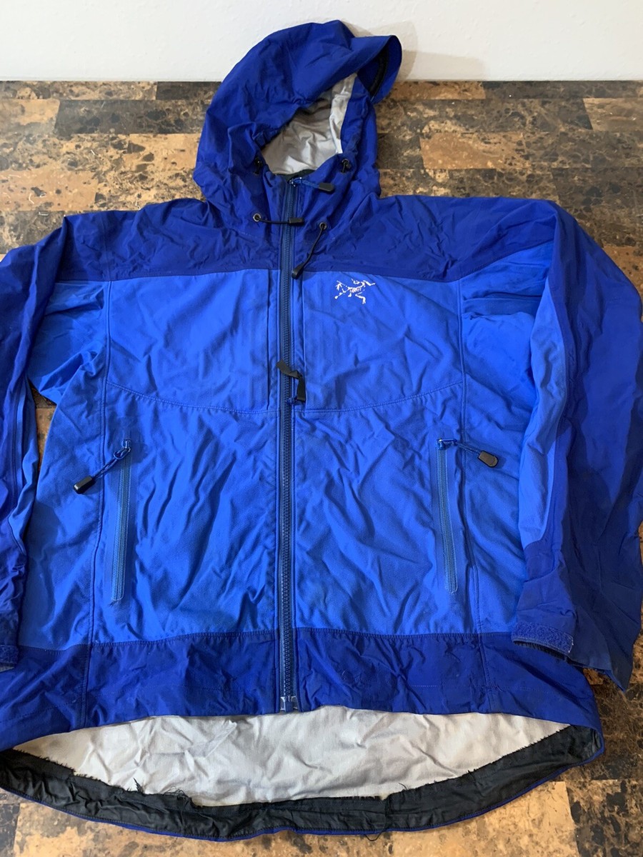 ARC'TERYX M ダークブルー Arc'Teryx Blue Waterproof Shell Jacket Mens Size M | eBay