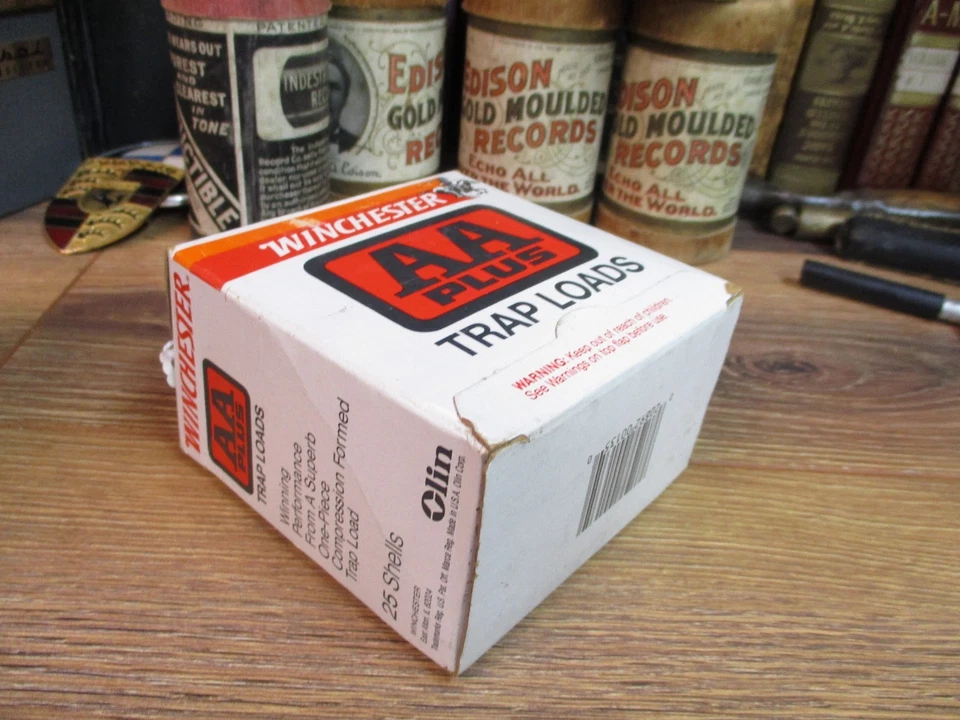 WINCHESTER WESTERN AA PLUS TRAP LOAD shot shell shotgun empty BOX 12 ga - Image 2 of 4