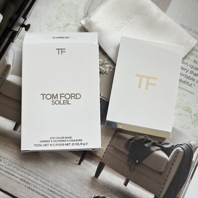 TOM FORD SOLEIL Eye Color Quad Shade 01 APRES SKI Full Size 6g NIB $90(2022)