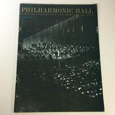 VTG 1967-1968 Philharmonic Hall Lincoln Center for the Performing Arts Magazine