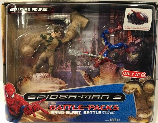 Spider-Man 3 Movie Sand Blast Battle Pack Sandman Hasbro Target Exclusive SEALED