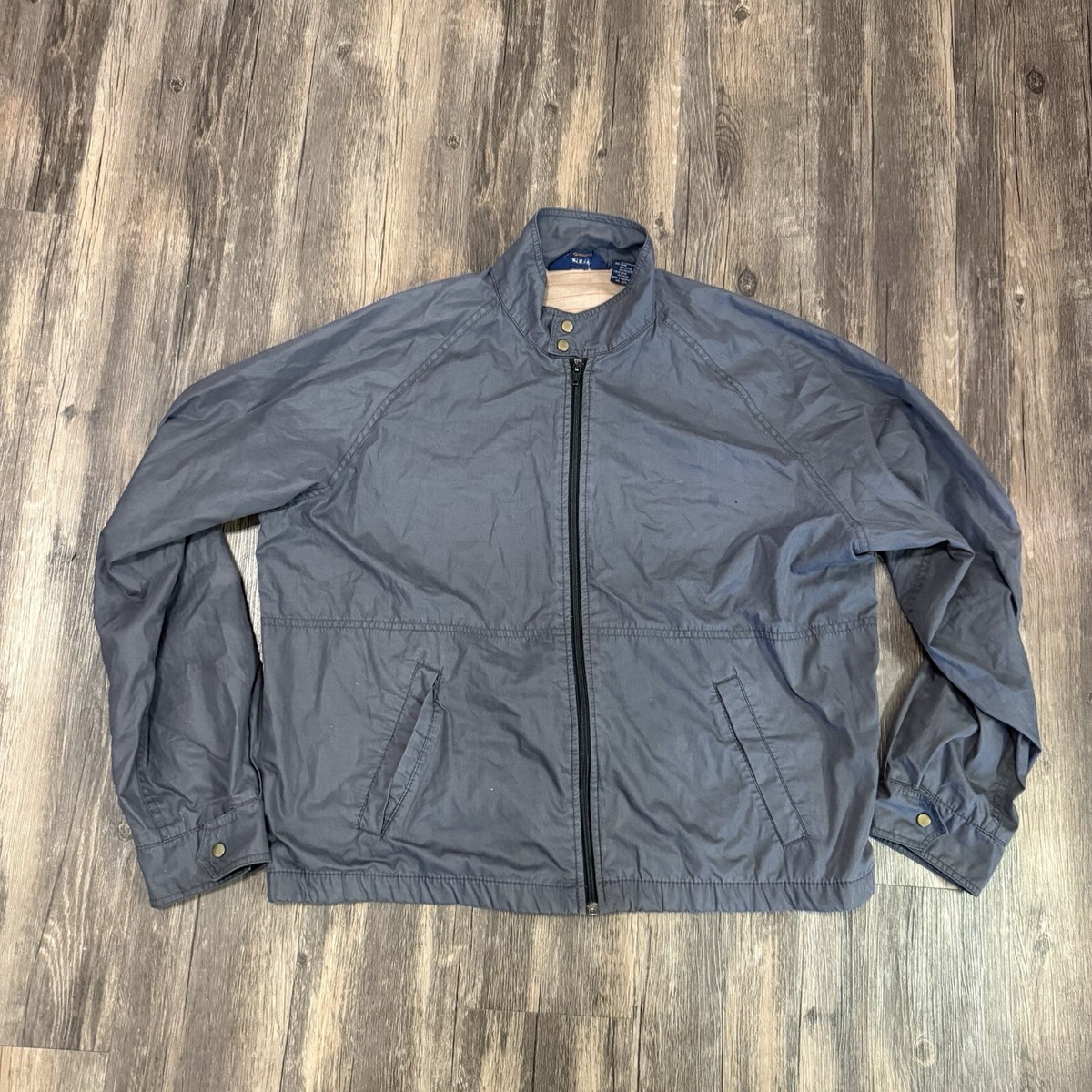 Vintage Arrow Tournament Windbreaker Jacket Mens XL Gray Polyester