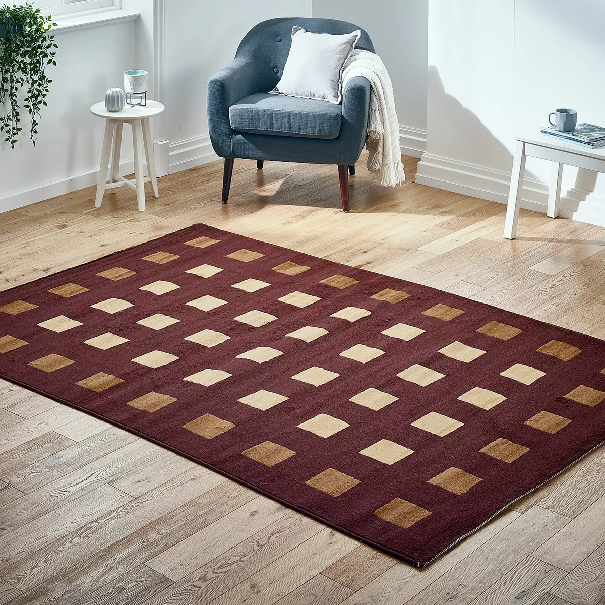 MODERN BUDGET SMALL EXTRA LARGE RUNNER BEIGE BOXES CHEAP ALPHA RUG