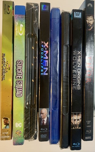 8 SEALED Superhero Blu-rays: Suicide Squad Deadpool X-Men Thor Batman Wolverine - Foto 4 di 4