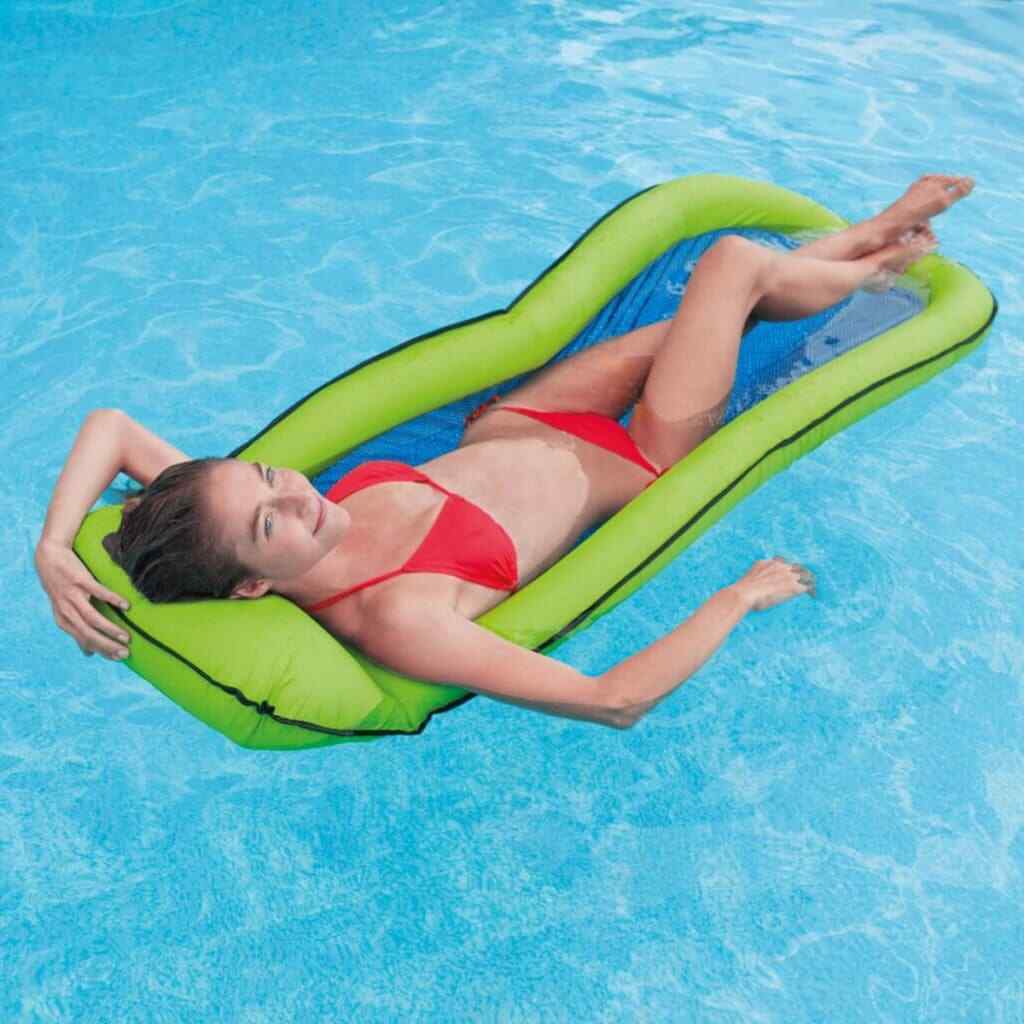 Esterilla Colchoneta Inflable Piscina Red Malla Borde Tumbona Hinchable INTEX