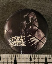Ozzy Osbourne Pinback Button 1983 Bark At The Moon