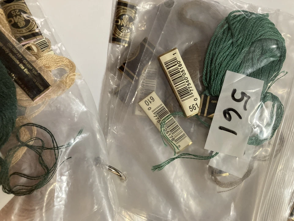 DMC Embroidery Floss Lot of 49 Skeins & Bags Mouline Special Cotton Variety #62 - Image 3 of 4