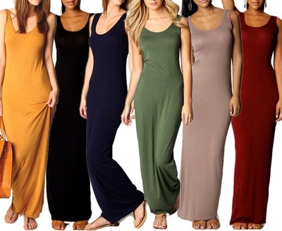 Maxikleid Shirtkleid lang Sommerkleid Strand Maxi Kleid Damen Frauen XS S M  NEU | eBay