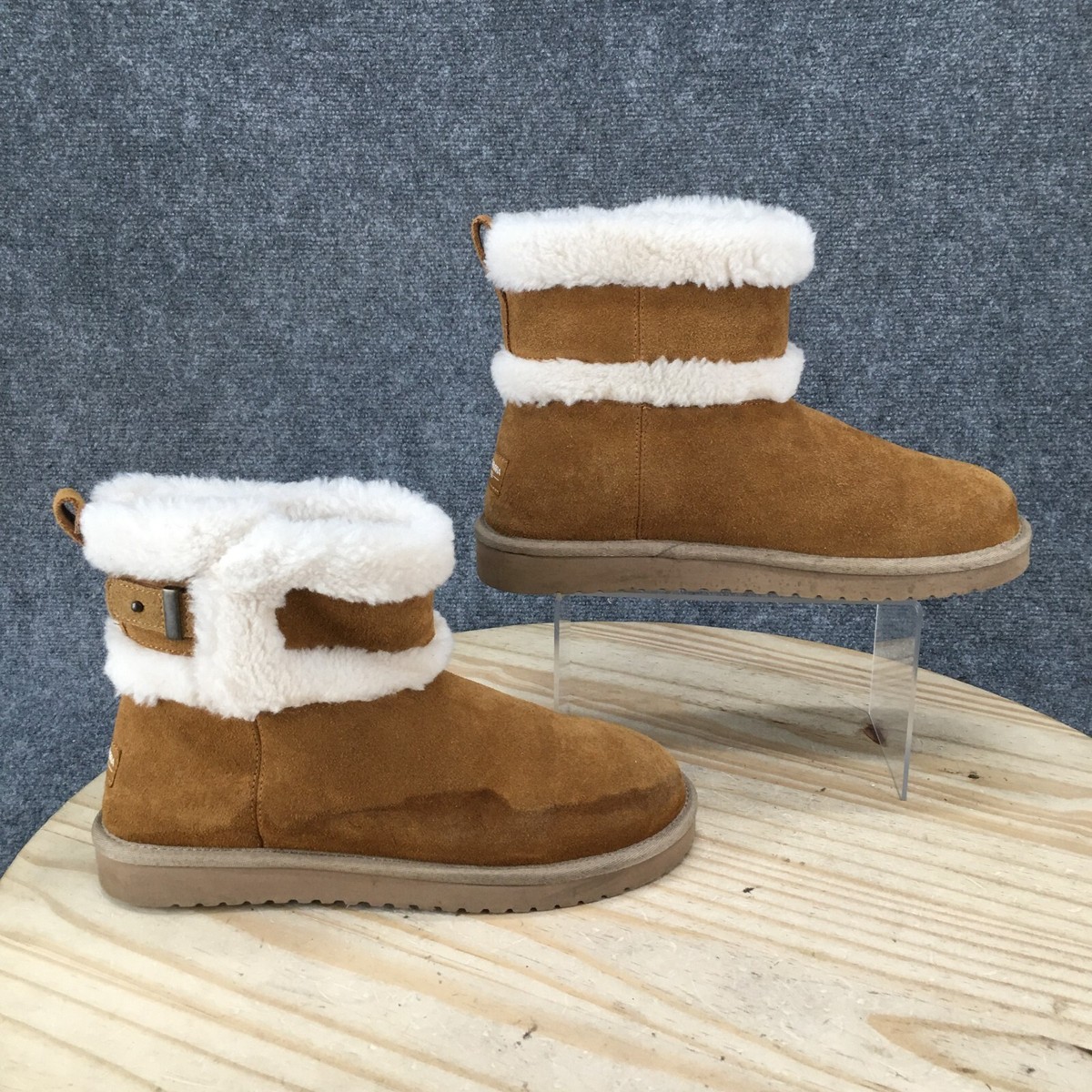 Koolaburra by UGG Winter Boots Womens 9 Barlee Shearling Brown