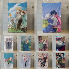 Coperta Howl’s Moving Castle stampa anime leggera calda coperta lancio pile