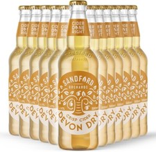 Sandford Orchards Dry Cider 500ml x 12 Bottles UK Apple Cider Devon 5% Alcohol