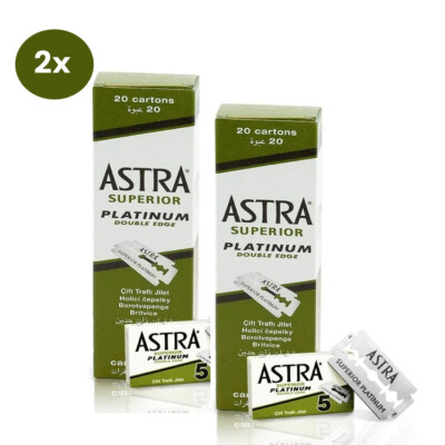 Astra Superior Platinum Double Edge Rasierklingen 200 Stück