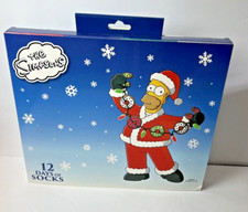 The Simpsons 12 Days of Socks Holiday Advent Calendar Men's Shoe Size 6-12  for sale online | eBay