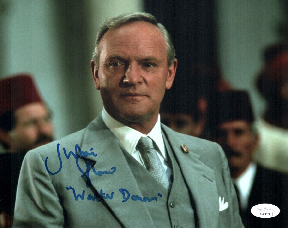 JULIAN GLOVER Signed 8x10 INDIANA JONES Walter Donovan Autograph