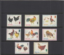 Vietnam - 8 Bird Stamps (WSB-040)