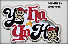 CRAFTECAFE PIRATE DISNEY TITLE paper piecing premade Scrapbook diecut WOLFFEY5