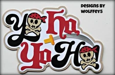 CRAFTECAFE PIRATE DISNEY TITLE paper piecing premade Scrapbook diecut WOLFFEY5