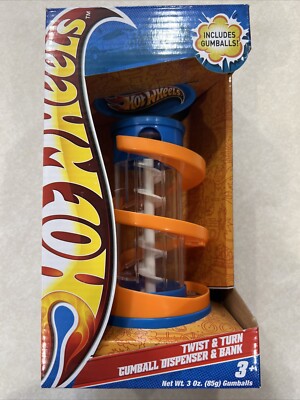 HOT WHEEL Twist N Turn Gumball Dispenser BRAND NEW