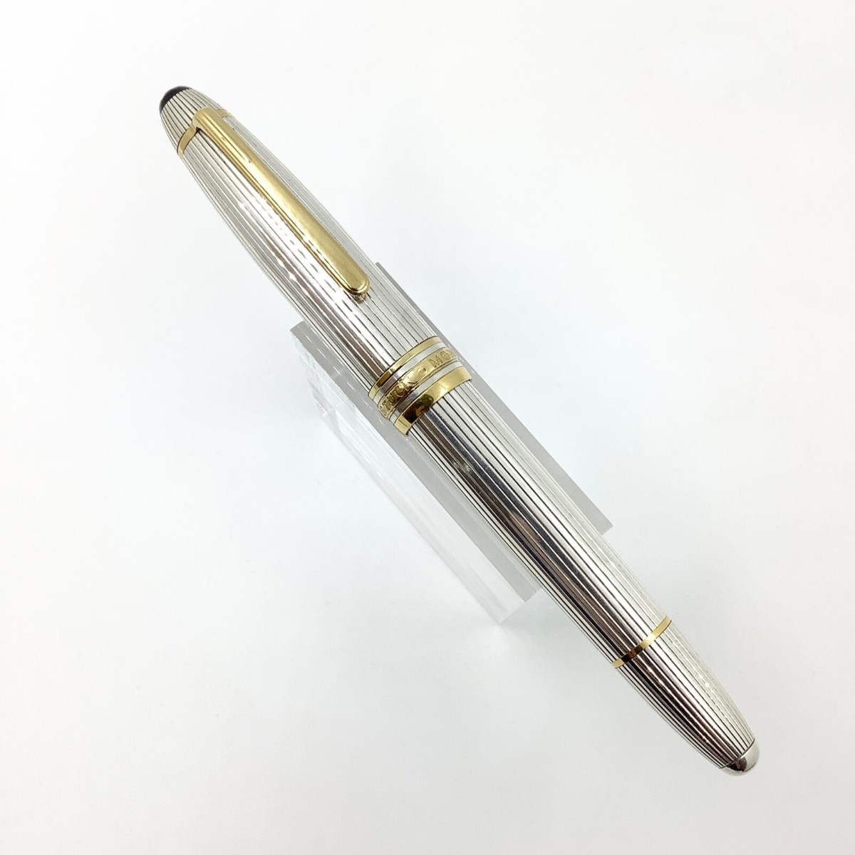 Montblanc 146 legrand solitaire sterling silver fountain pen 18k gold nib