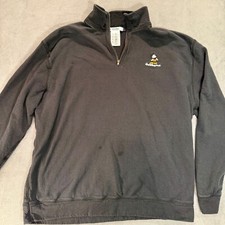 DisneyWorld Mickey Mouse Embroidered Disney Parks 1/4 Zip Sweatshirt Sweater XL