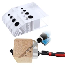Muzata Drill Guide for Wood Post Installation Visible Drilling Template Jig CT10