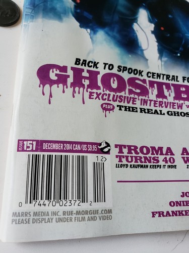 Rue Morgue #151 December 2014 Horror Magazine Ghostbusters C.H.U.D. Frankenstein - Picture 2 of 15