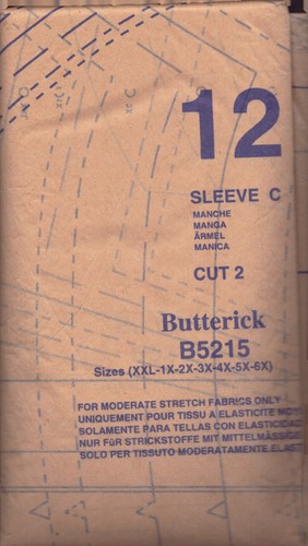 Top pequeño Butterick B5215 ~ Misses/para mujer ~ Tallas: Xxl-6X ~ Top en T clásico - Imagen 4 de 4