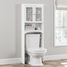 Spirich Over The Toilet Cabinet for Bathroom Storage, Above Small, White