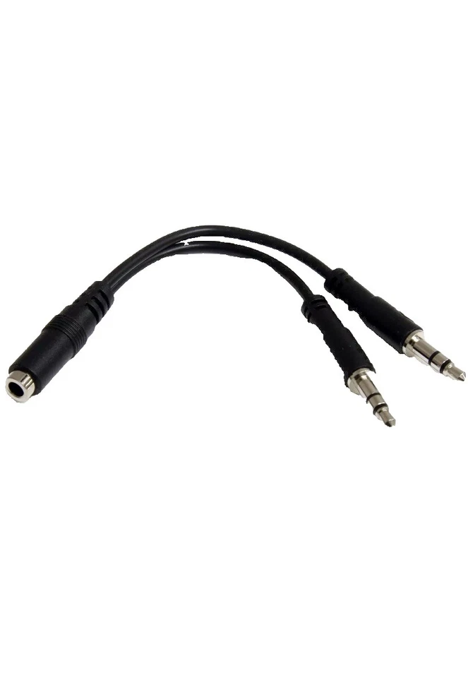 StarTech.com 3.5mm 4 Position to 2x 3 Position 3.5mm Headset Splitter Adapter - - Image 4 of 4