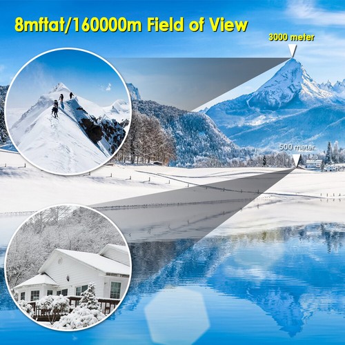 60x60 10000M Waterproof High Definition BAK4 Binoculars Telescope Hunting Travel - Picture 5 of 21