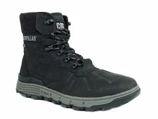 Caterpillar Mens STICTION HI ICE+W Waterproof Insulated Black Leather Boot US 9M