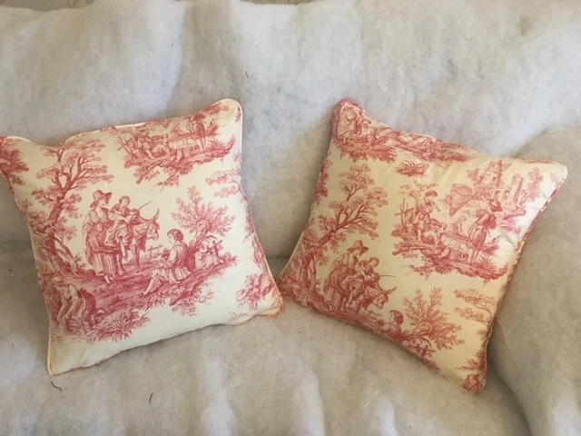 NEW LISTING TITLEY MARR FABRIC PPROVENCE PINK 1 PAIR 18 INCH