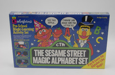 Sesame Street Magic Alphabet Set Pre-School Learning Activity Set Colorforms NIB