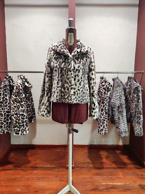 Fur Mink Pieces Animal Print Ocelot 