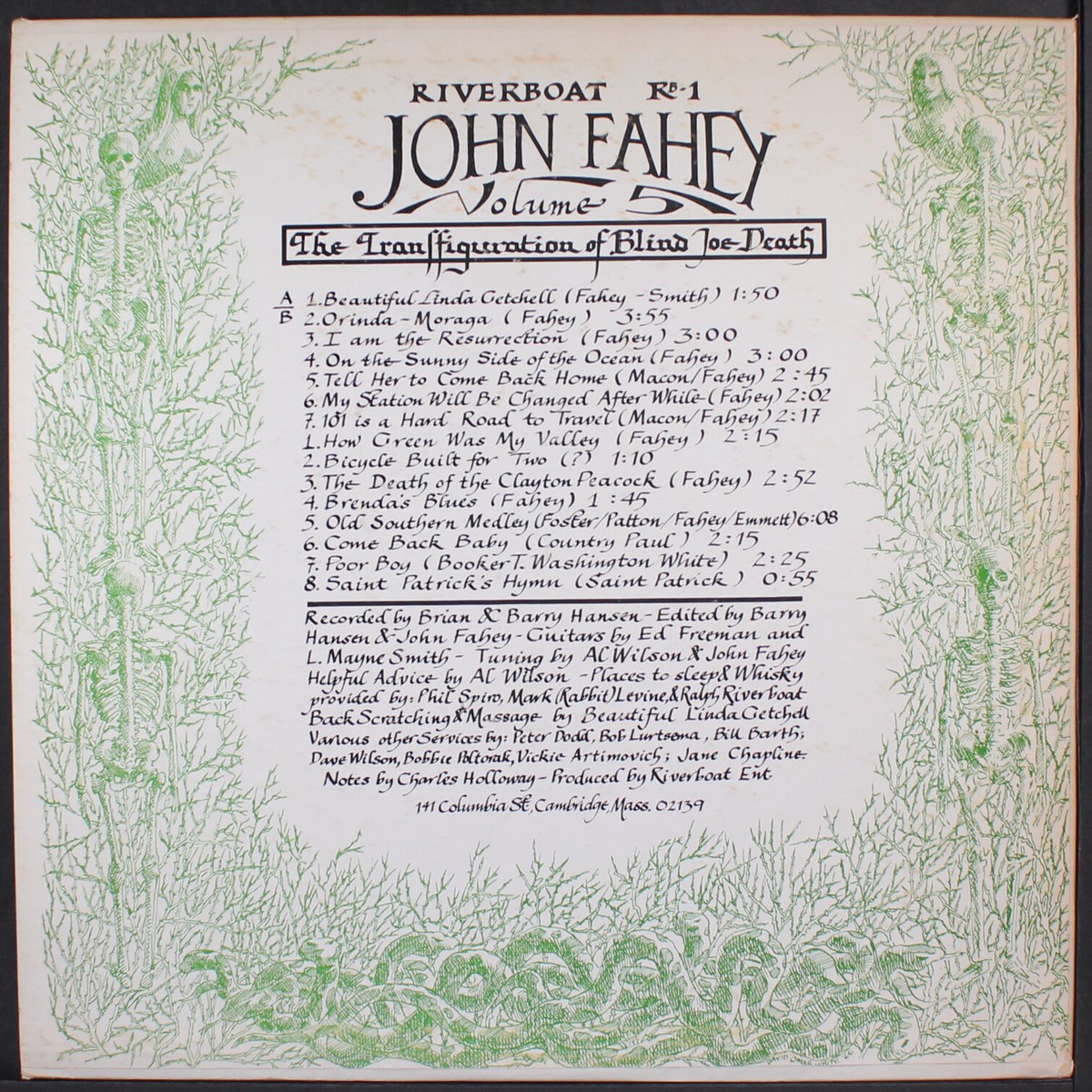 JOHN FAHEY: the transfiguration of blind joe death RIVERBOAT 12
