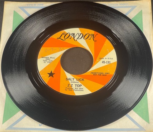promo ZZ TOP salt lick / miller's farm 1970 LONDON 45-131 plays NM - Picture 2 of 4