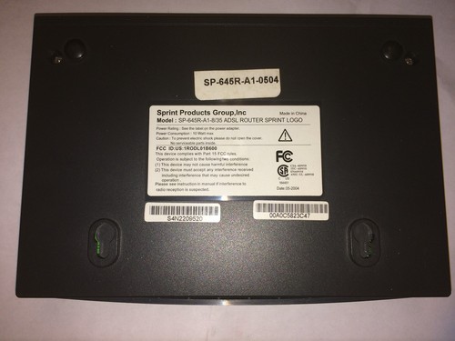 Sprint 645 Series SP-645R-A1-8/35 ADSL router - Picture 2 of 2