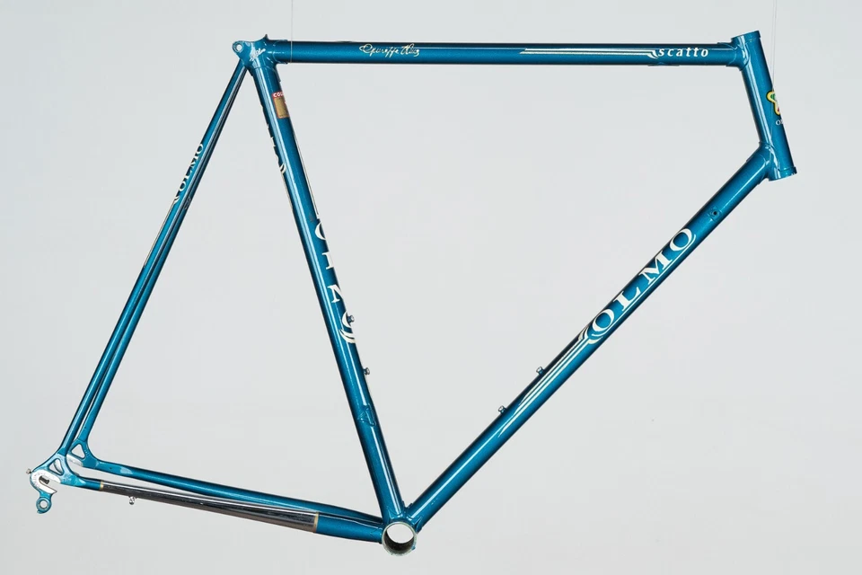 BICICLETA DE CARRERAS DE CARRETERA ITALIANA NUEVA OLMO SCATTO COLUMBUS BRAIN MARCO DE ACERO DE COLECCIÓN Foto 2 de 4