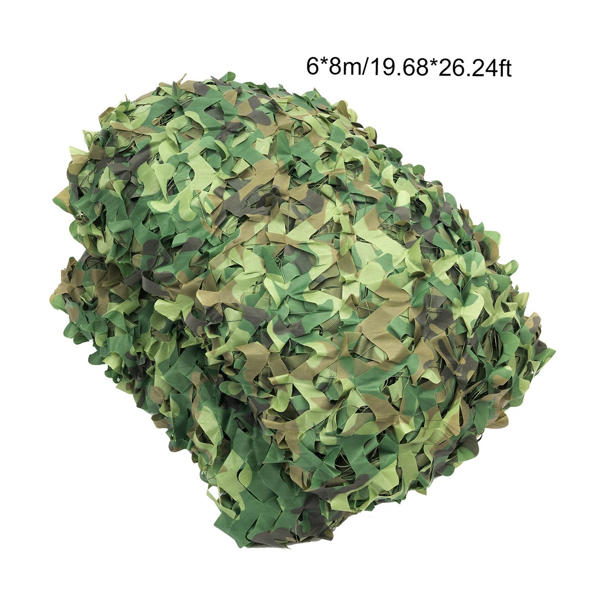 Camouflage net groen met afm. 3 x 4 mtr. Zeer geschikt voor decoratie