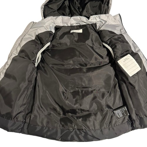NWT H&M Gray Ombre Puffer Vest Removable Hood Kids 8/10 - Picture 3 of 8