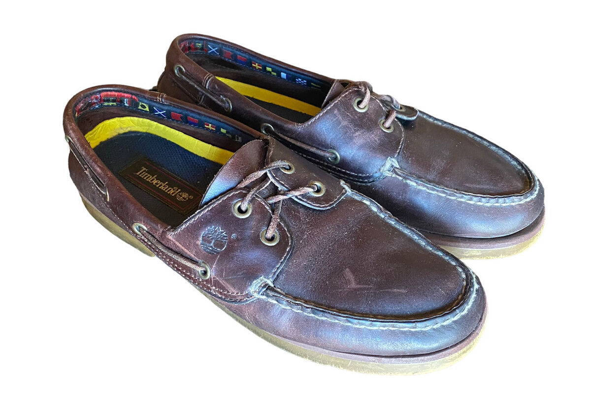 Timberland Mens Leather Echobay Boat Shoes Size 10 M Loafer Timberland Mens Leather Echobay Boat Shoes Size 10 M Loafer