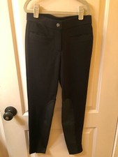 Crewcuts Black Stretch Riding Pants with Patches - Girl's Size 10 - NWT