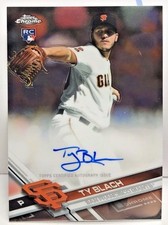 Ty Blach 2017 Topps Chrome RC Autograph Auto #RA-TBL - San Francisco Giants