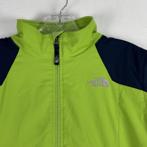 The North Face Jacket XL Youth Boys XL 18/20 Green Fleece Full Zip Pockets Blue - Picture 3 of 13