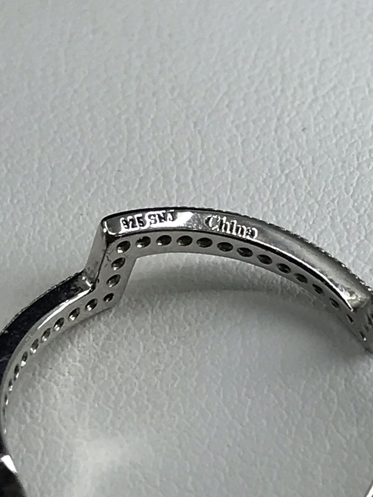 3Pc 925 Tricolor Sz8 sterling stackable ring Set … - image 10