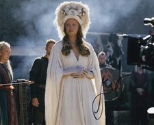 Frida Gustavsson signed autograph 20x25cm Vikings in person autograph COA