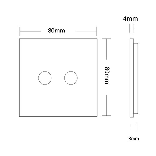 LIVOLO LICHTSCHALTER STECKDOSEN WECHSELSCHALTER DIMMER GLASRAHMEN SCHWARZ - Bild 26 von 297