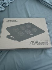 ICE COOREL Laptop Cooling Pad with 6 Fans, Adjustable Speed Black